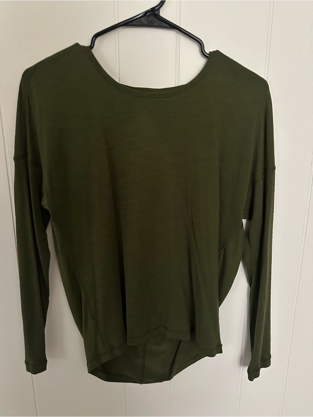 Green Lululemon Long Sleeve with Back Cutout